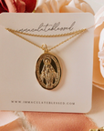 Consecration to Mary Miraculous Medal Gold Filled Necklace