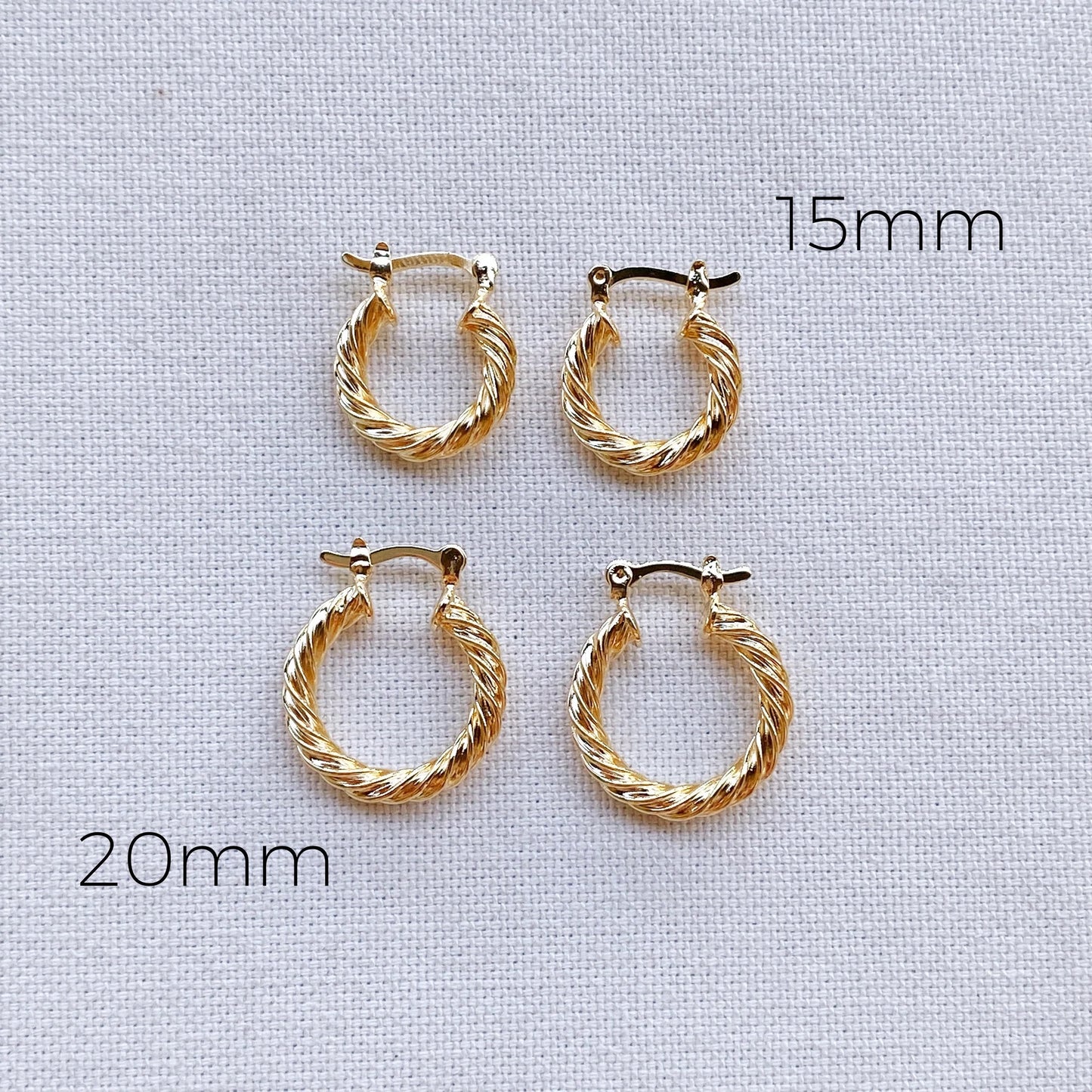 18k_Gold_Earrings_Filled_Chunky_Twisted_Hoop_Womens_Jewelry_