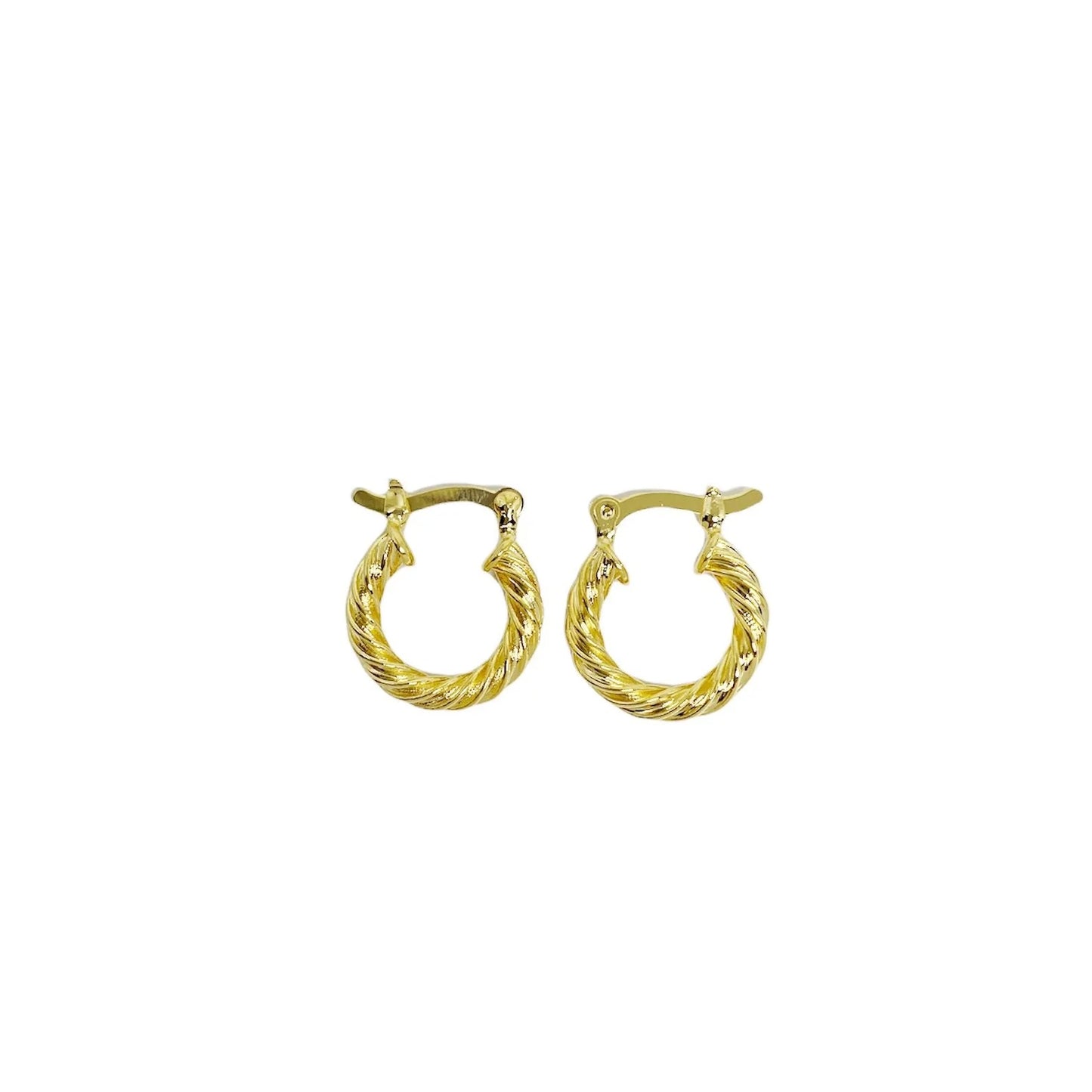 18k_Gold_Earrings_Filled_Chunky_Twisted_Hoop_Womens_Jewelry_