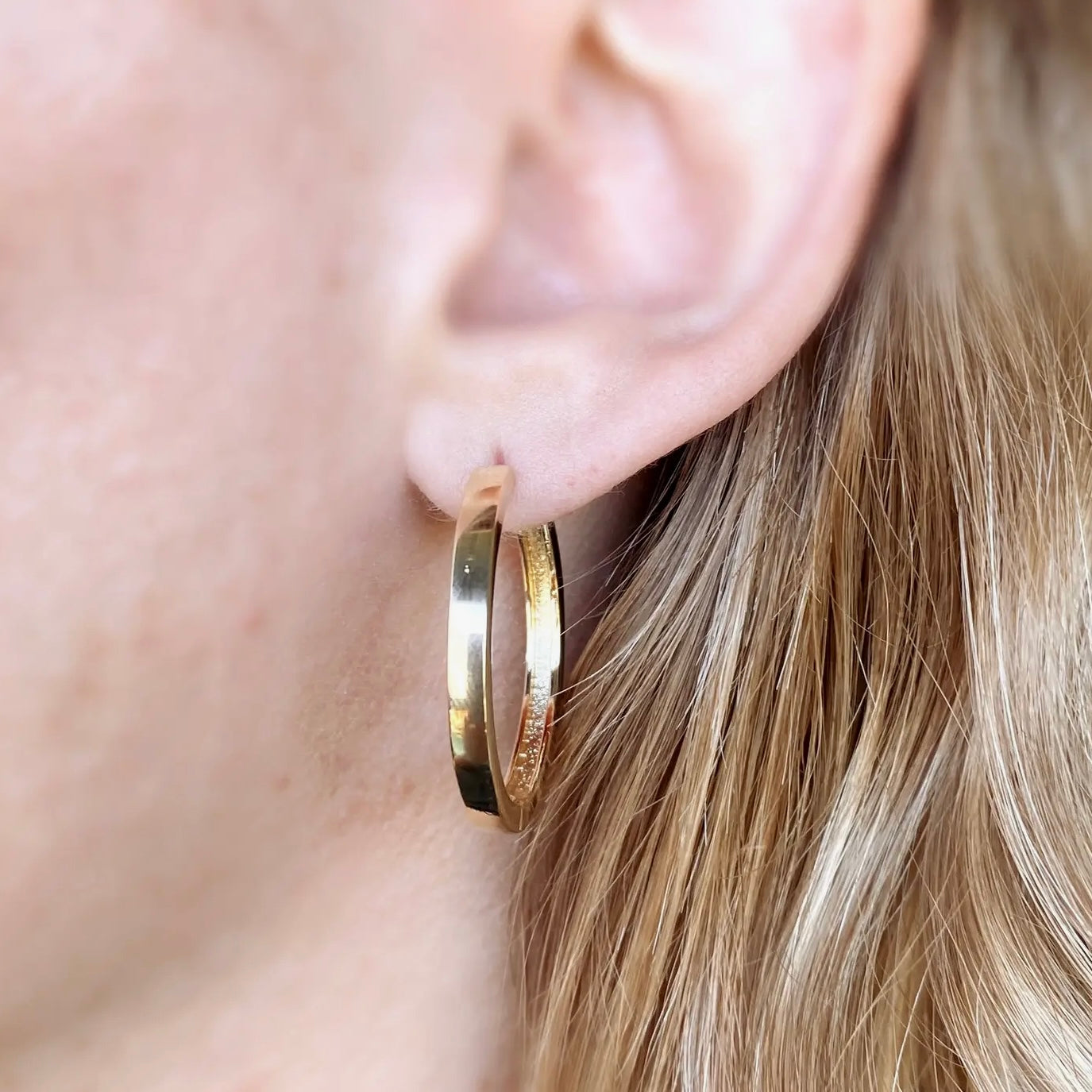 Hoop Clicker Classic Gold Filled Earrings