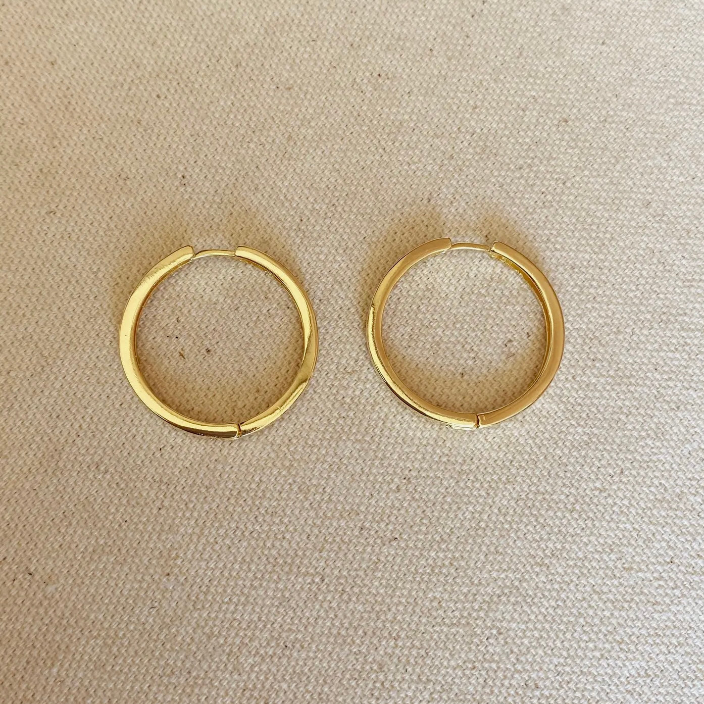 Hoop Clicker Classic Gold Filled Earrings