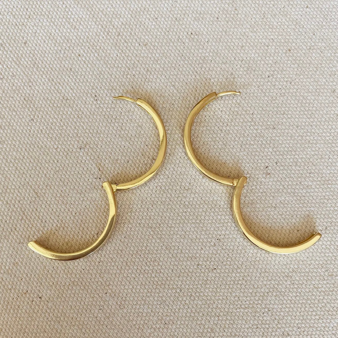 Hoop Clicker Classic Gold Filled Earrings